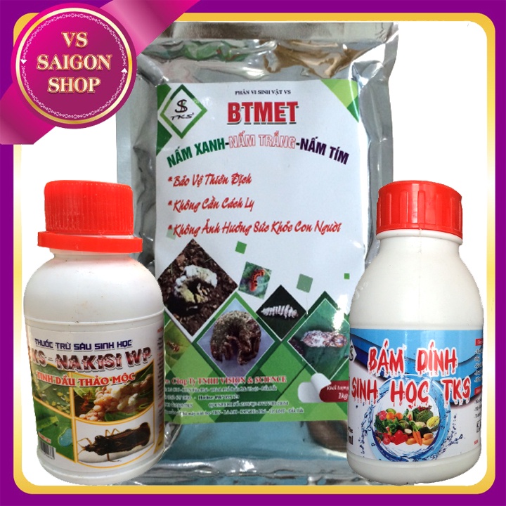 BTMET-NẤM 3 MÀU: Vi Nấm Kí Sinh Diệt Trừ Sâu Rầy, Côn Trùng Hại Cây Trồng