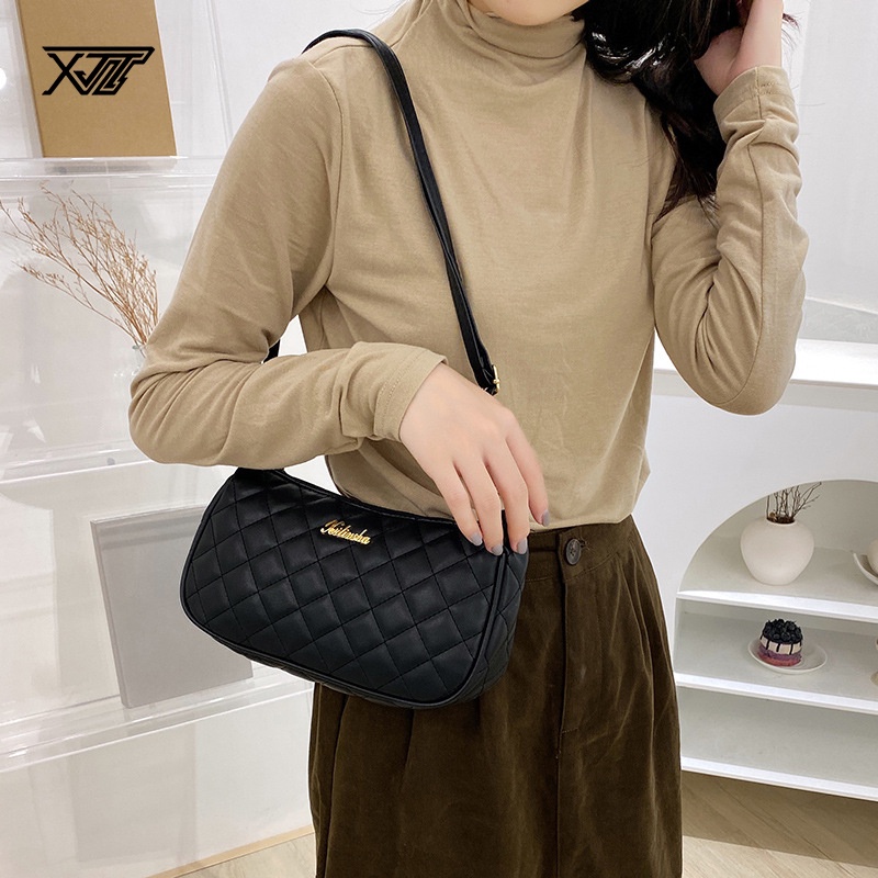 Túi Xách Đeo Dưới Cánh Tay Cỡ Nhỏ Thêu Họa Tiết Dễ Phối Đồ Cho Nữ