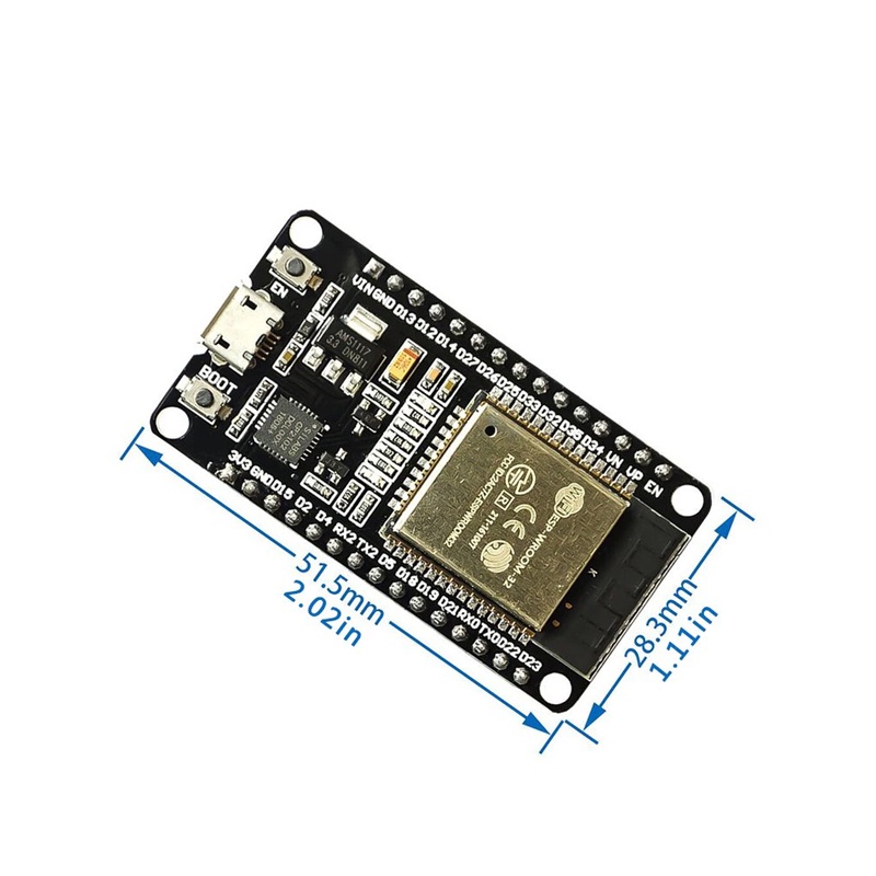 ESP32 Kit thu phát wifi bluetooth NODEMCU WROOM32 chip CP2102 chính hãng Kit phát triển IOT 32Bit Hass IO home assistant