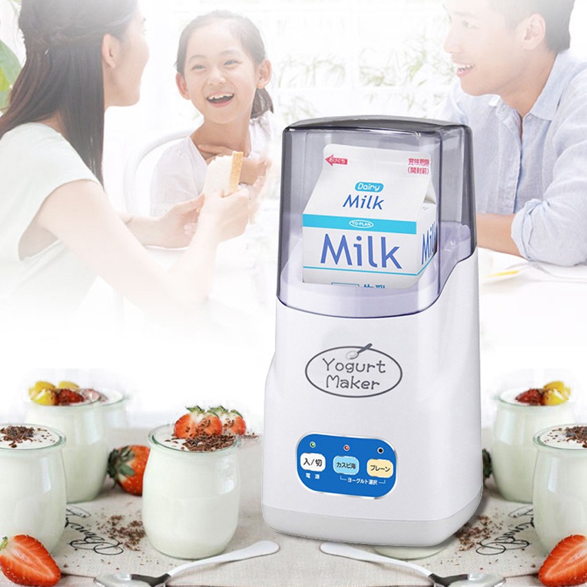 Máy làm sữa chua Yogurt Maker phiên bản mới nhất 2021 - Ưu đãi lớn khu mua kèm 12 hũ thủy tinh cao cấp chỉ 10k