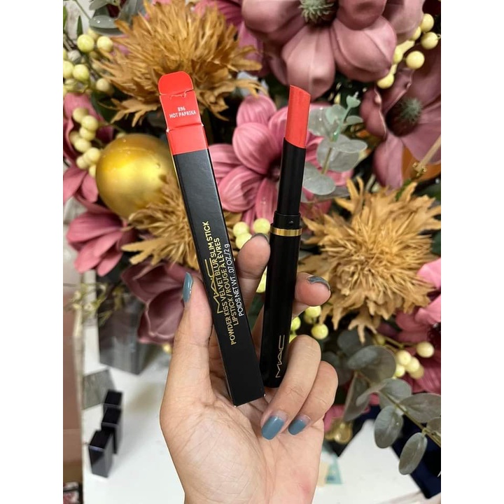 Son thỏi MAC powder kiss velvet blur slim stick