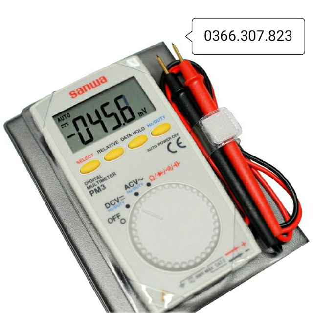 Sanwa PM3 Đồng hồ vạn năng bỏ túi đo tụ điện, tần số