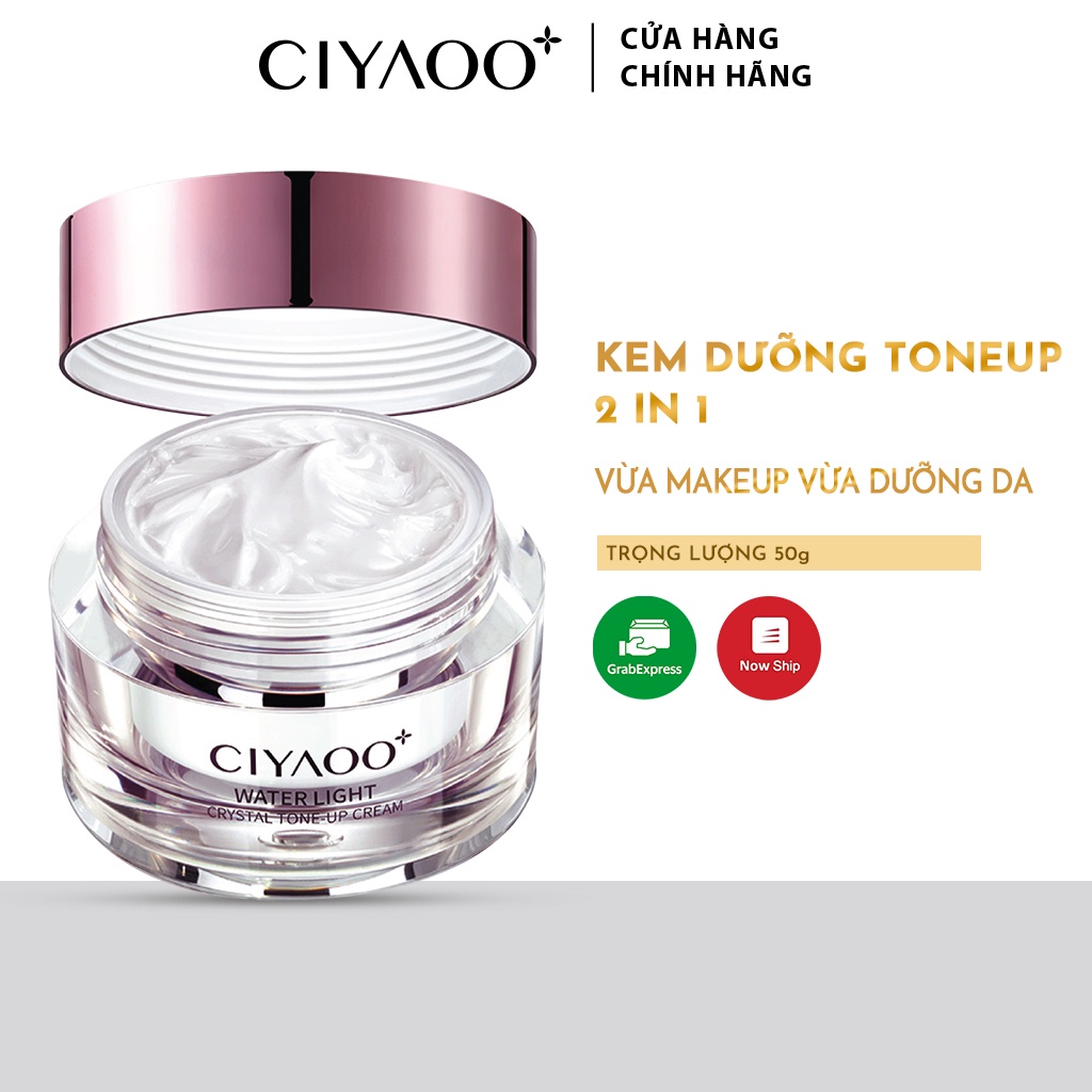 Kem Dưỡng Ẩm Da CIYAOO Làm Trắng Da Nâng Tone Cream 2 IN 1 50g Có Thể Sử Dụng Như Kem Lót MSP QX0066-01