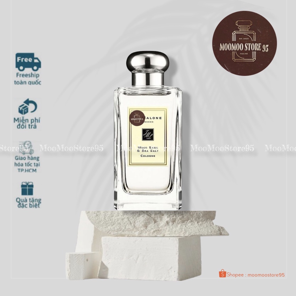-𝐌𝐨𝐨𝐌𝐨𝐨- 𝐉𝐨 𝐌𝐚𝐥𝐨𝐧𝐞 Wood Sage &amp; Sea Salt | Nước hoa unisex | Ngọt Ngào , Tinh tế , Nhẹ Nhàng