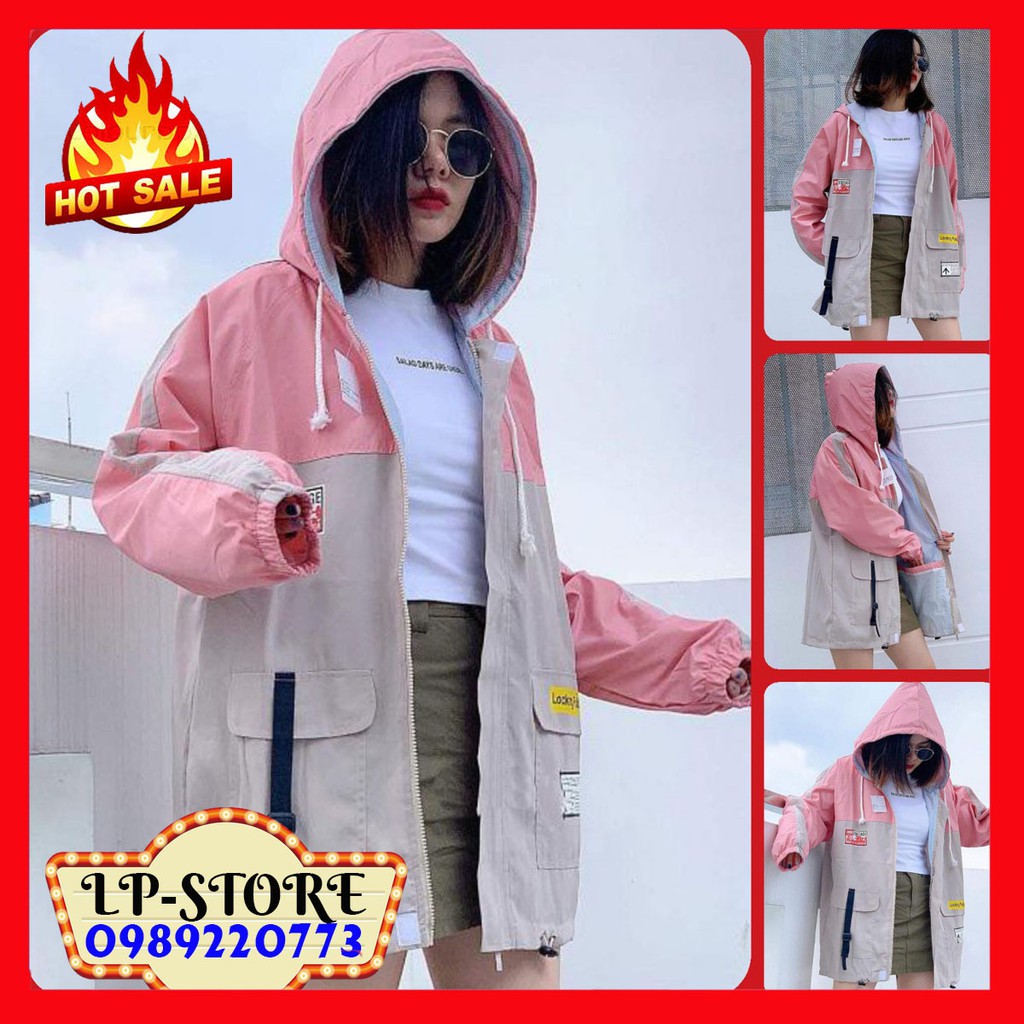 [FREESHIP] Áo Khoác Kaki Nam Nữ Unisex - Áo Khoác Jacket Bombers Túi Hộp Phối Màu Cực Hot - Kèm DEAL Sốc Quà Tặng