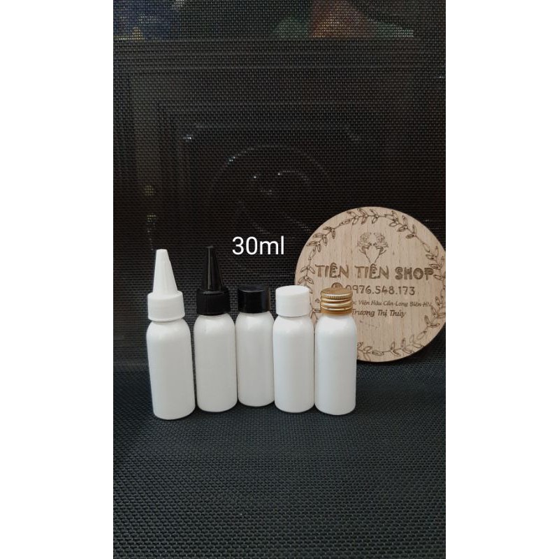 Chai nhựa trắng 30ml nắp vặn