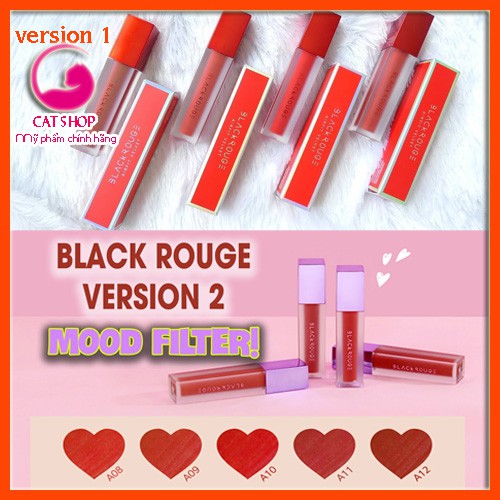 [Back Rouge Version 1-2-3] Son Kem Lì Black Rouge Air Fit Velvet