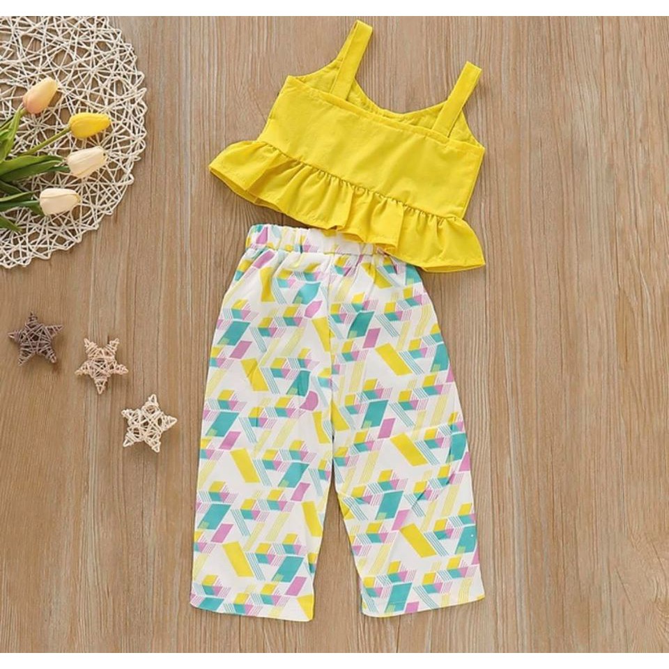 SET ÁO CROPTOP VÀ QUẦN CHO BÉ GÁI 12-20kg SIÊU CUTE