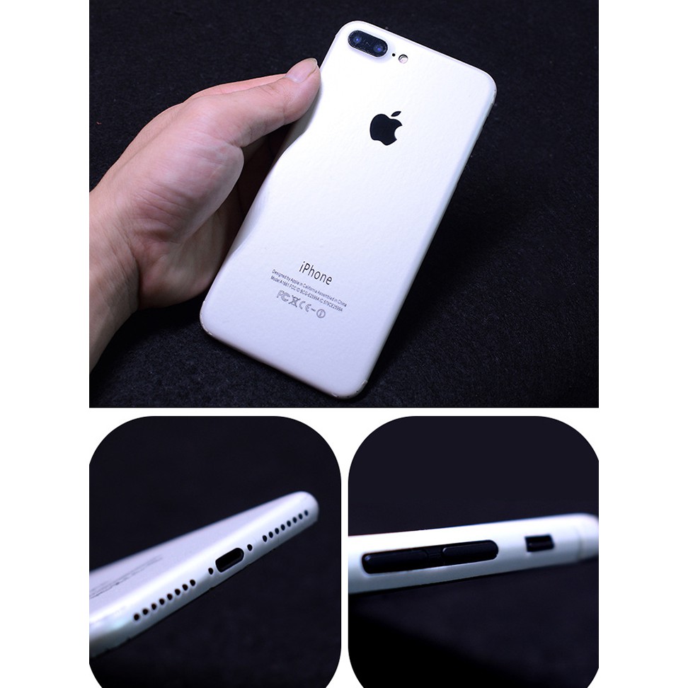 miếng dán skin iphone 6 , 6plus,7,7plus trắng