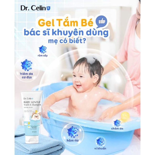 Gel tắm cho trẻ em và trẻ sơ sinh Dr. Celine 180ml