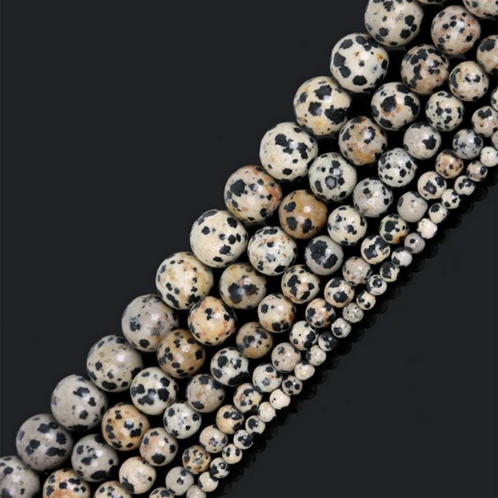 Chuỗi hạt đá tự nhiên 4-10mm làm trang sức thủ công