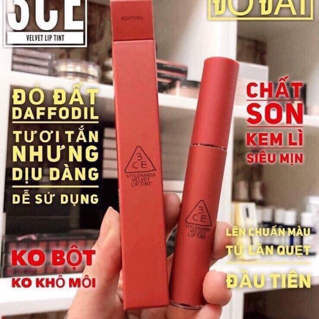 💥Son kem 3CE Daffodil (đỏ đất)