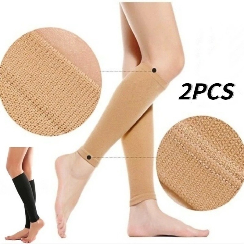 1 Cặp Vớ Nén Y Tế Chống Ma Sát / Chống Giãn Tĩnh Điện Hỗ Trợ Đầu Gối / Đầu Gối Thể Thao Mỏng