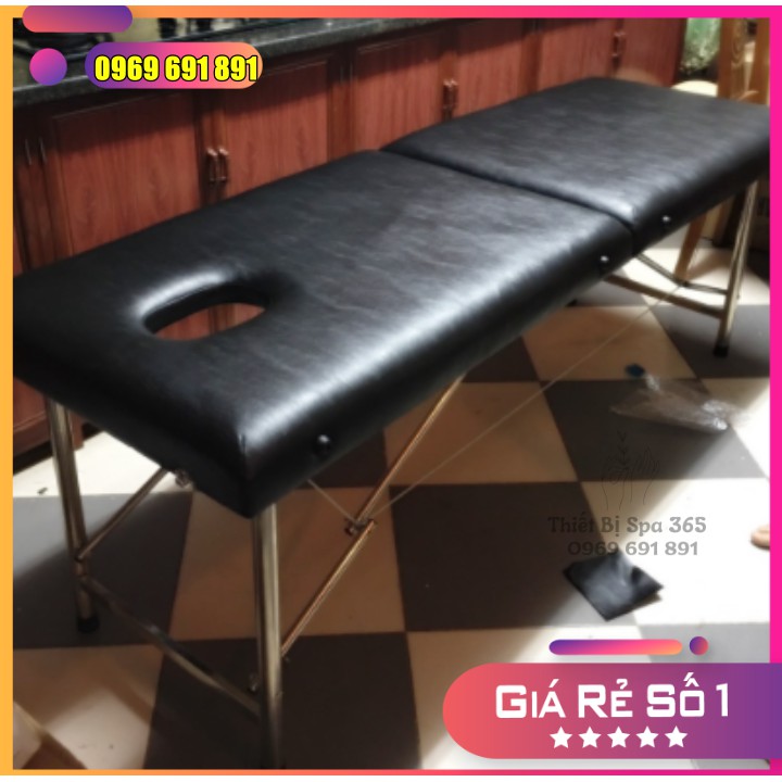Giường vali chân inox, Giường vali gấp gọn, Giường massage gấp gọn nhập khẩu