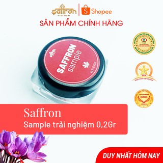 Nhụy hoa nghệ tây saffron sample 0,2Gr chính hãng