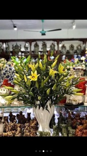 Lọ hoa dáng phật thủ gốm sứ Bát Tràng, lọ hoa decor trang trí nhà cửa gôm sứ cực xinh yêu