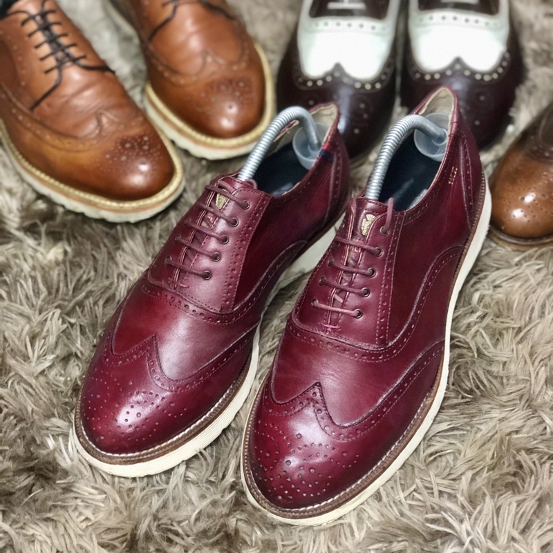 [Giày 2hand] [Size 41] Giày Tây Kiểng Dáng Wingtips Đế Dạng Thể Thao Êm Chân Made In Spain