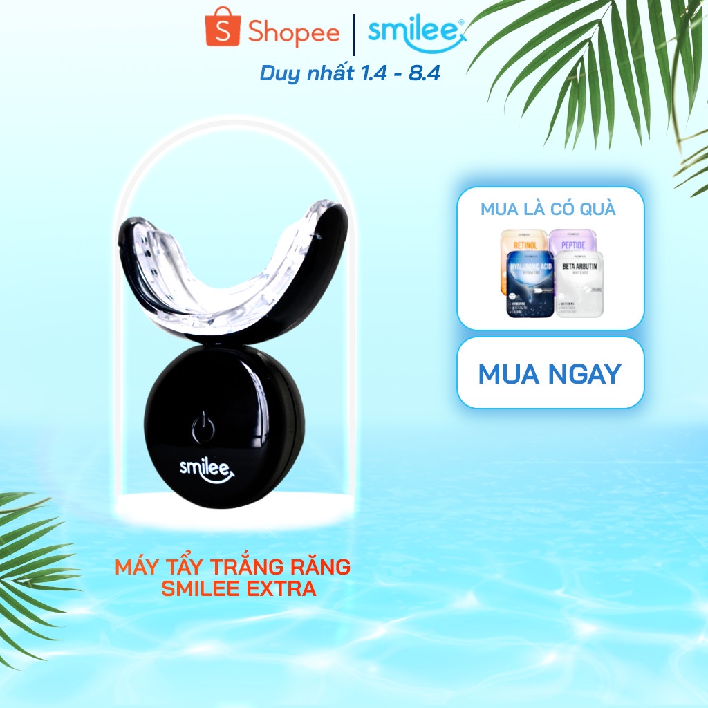 Smilee Extra máy tẩy trắng răng nhanh, không ê buốt, an toàn cho sức khoẻ, phù hợp với mọi loại răng, hàng nhập khẩu USA