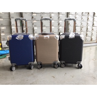Vali nhựa PC dẻo sọc ngang size 16 inch