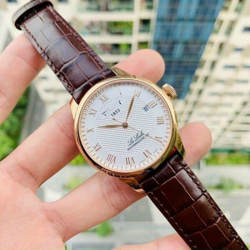 Đồng Hồ Nam Tissot 1853 39mm Máy Cơ Automatic Dây Da Hàng Chuẩn Cao Cấp Màu Trắng - Bảo Hành 24 Tháng