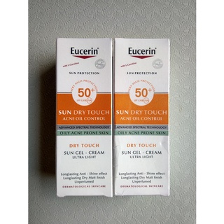 Kem chống nắng cho da nhờn dầu mụn Eucerin Sun Dry Touch Oil Control Face SPF50+ PA+++ chai 50ml