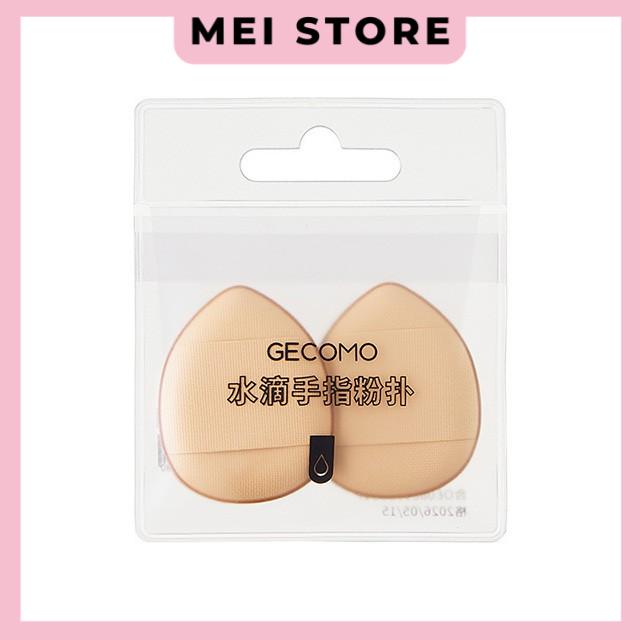 Bộ 2 Mút Trang Điểm Gecomo Cỡ Nhỏ Dùng Để Trang Điểm Ướt Và Khô Tiện Lợi