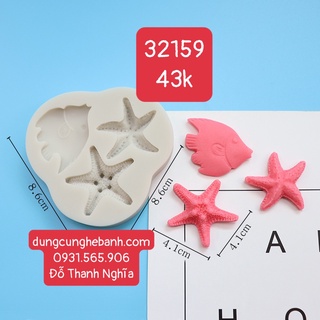 Khuôn Silicone sinh vật biển Cá Sao Biển