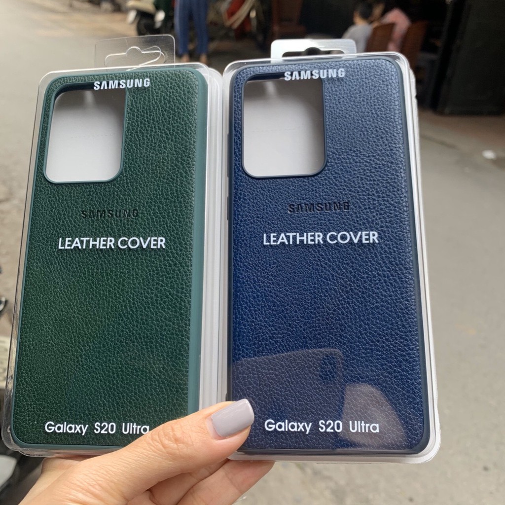 [Mã ELFLASH5 giảm 20K đơn 50K] Ốp lưng Leather Cover Samsung galaxy S20 Plus/S20 Ultra - Huco Việt Nam