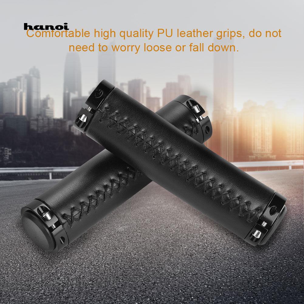 Cặp tay nắm bằng da chống trượt cho xe đạp leo núi