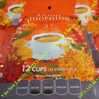 Cà phê sữa Good morning thùng 12 gói