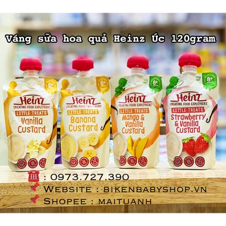 Váng sữa hoa quả nghiền Heinz Úc date 5/2022