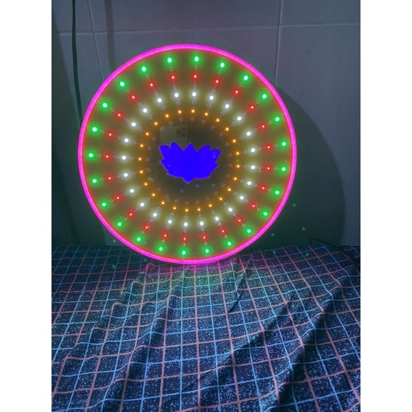 Đèn hào quang mới hot trend có viền led neon, siêu mỏng, chớp 24 kiểu, độc lạ