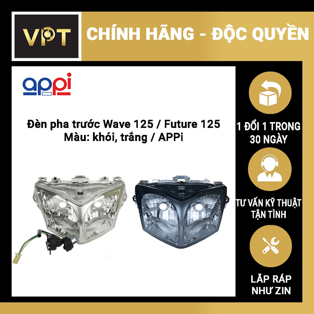 Chóa Đèn Pha Wave 125| Future 125 APPI [1 ĐỔI 1 TRONG 30 NGÀY]