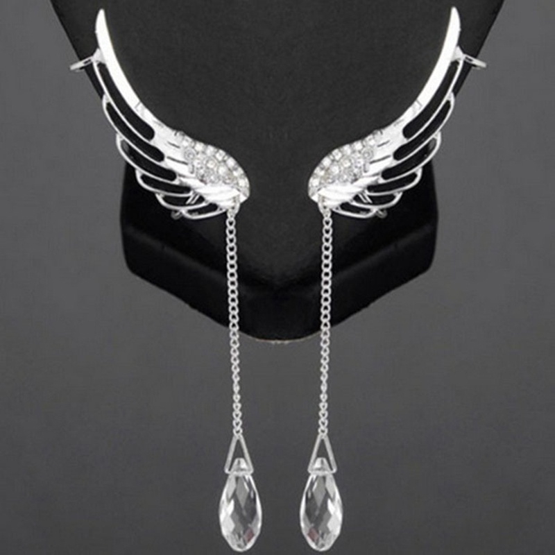 Angel Wing Earring Crystal Earrings Drop Dangle Ear Stud For Gift