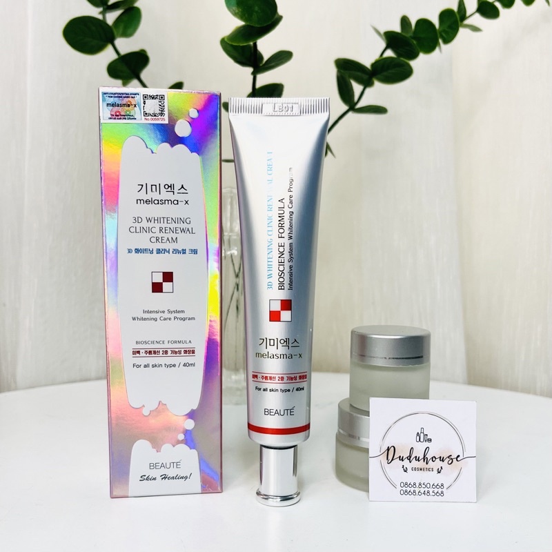 Kem Ngừa Nám Và Tàn Nhang Melasma-X 3D Whitening Clinic Cream 35ml - Duduhouse