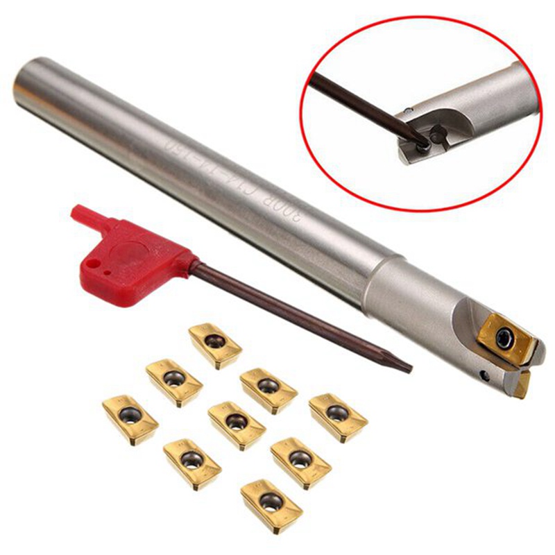 Bộ Phụ Kiện 300R C16-16 - 150 12X130Mm + 10 Miếng Chèn + Cờ Lê Cho Máy Phay Cnc