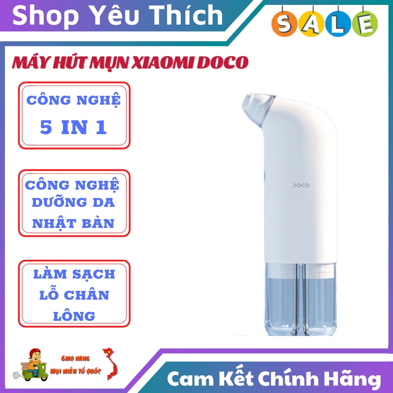 Máy Hút Mụn Xiaomi DOCO Đa Năng Thế Hệ Mới Hút Mụn Đầu Đen, Mụn Cám, Rửa Mặt, Loại Bỏ Tế Bào Chết - Bảo Hành 12 Tháng