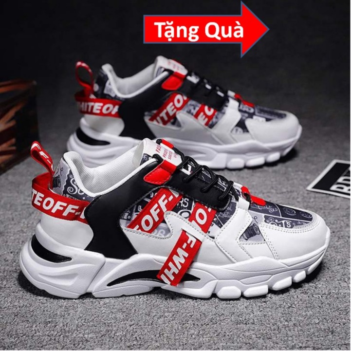 Giày Sneaker Nam Đế Cao Su Non, Giày Nam trend 2022-Tăng Chiều Cao Tự Nhiên