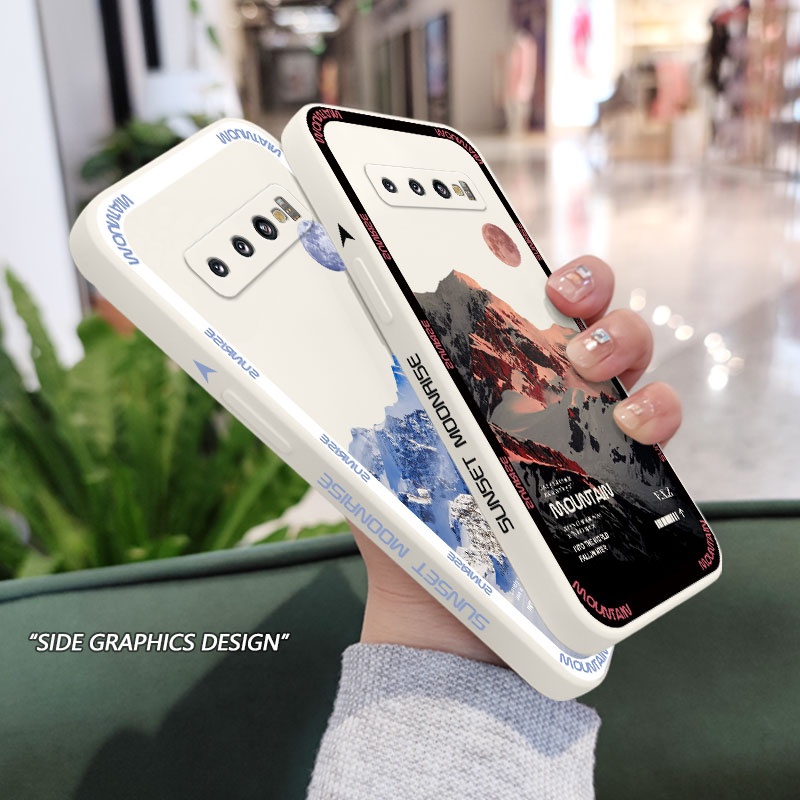 Ốp Điện Thoại Mềm Họa Tiết Bình Minh Sáng Tạo Cho Samsung Galaxy S10 S10E Plus S9 Plus