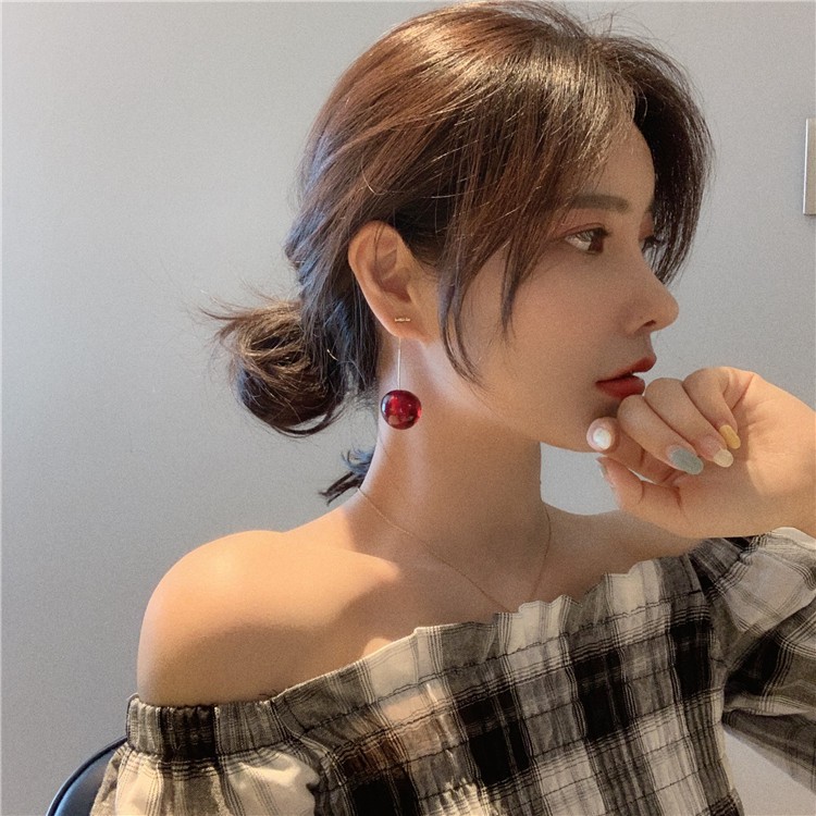 Bông tai trái cherry chín mọng đáng yêu, ngộ nghĩnh BT195