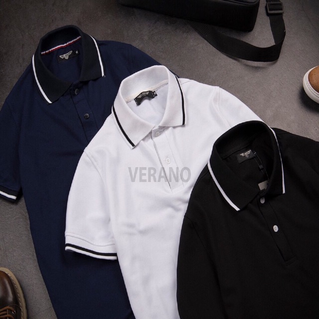 Áo phông nam cổ kẻ viền sành điệu - Áo nam BITULA | BigBuy360 - bigbuy360.vn