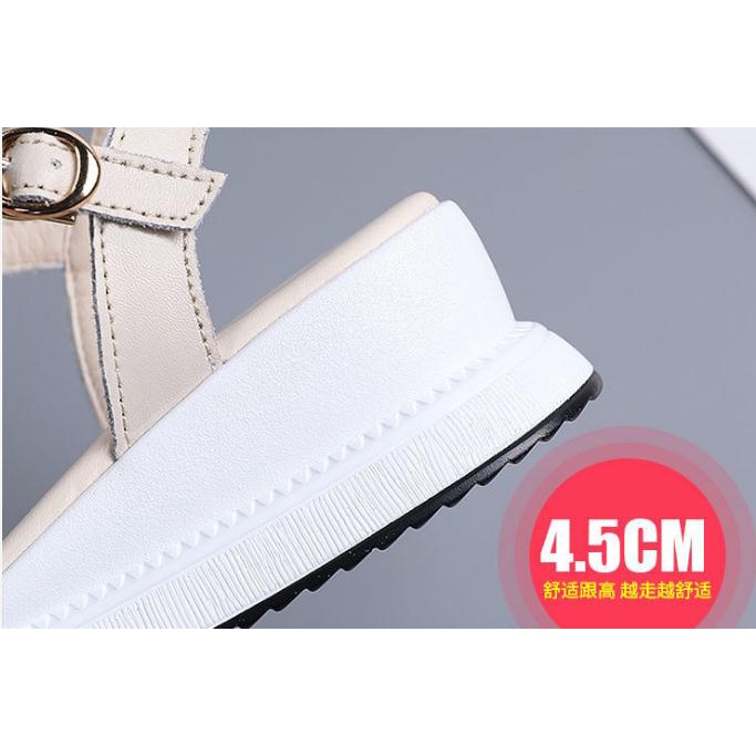 Dép Sandal Mũi Tròn Đế Bằng Thời Trang Mùa Xuân Dễ Phối Đồ Cho Nữ