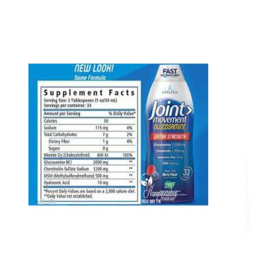 Nước Joint Movement Glucosamine 1000ml của Mỹ joint Movement Glucosamine Wellesse