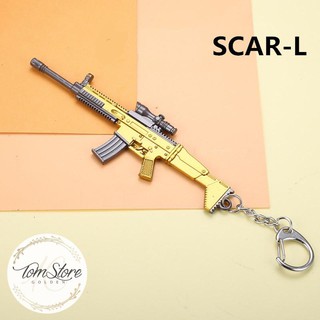 Móc khóa mô hình PUBG - SCAR-L Gold