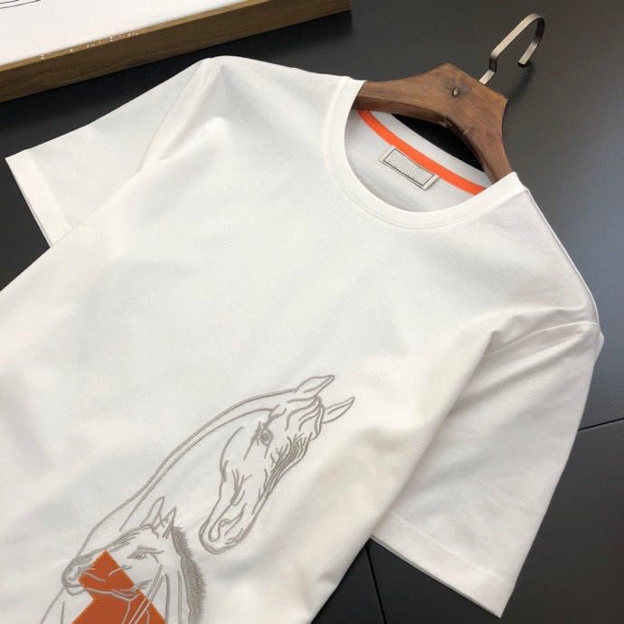 Hàng Mới Về Áo Thun Nam Tay Lỡ Thêu Chữ H 22ss Thời Trang