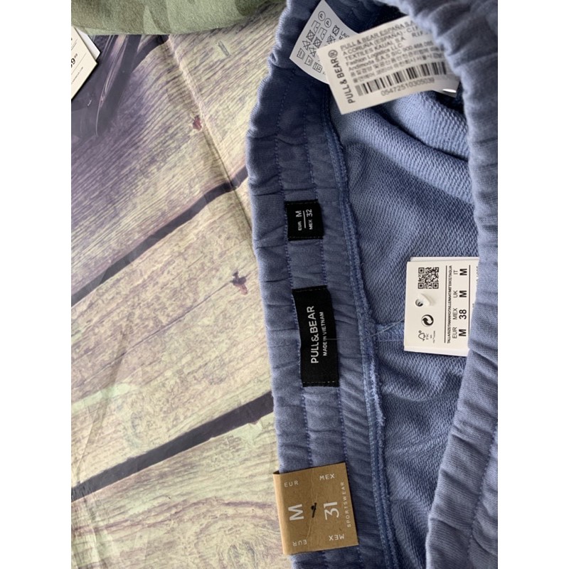 Quần short nỉ nam cotton da cá P&B from trên gối vnxk