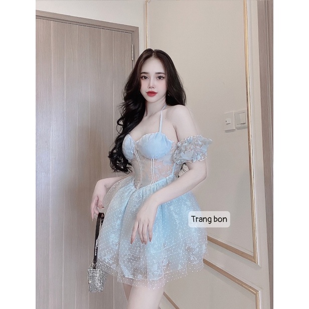 Váy ren cup ngực công chúa