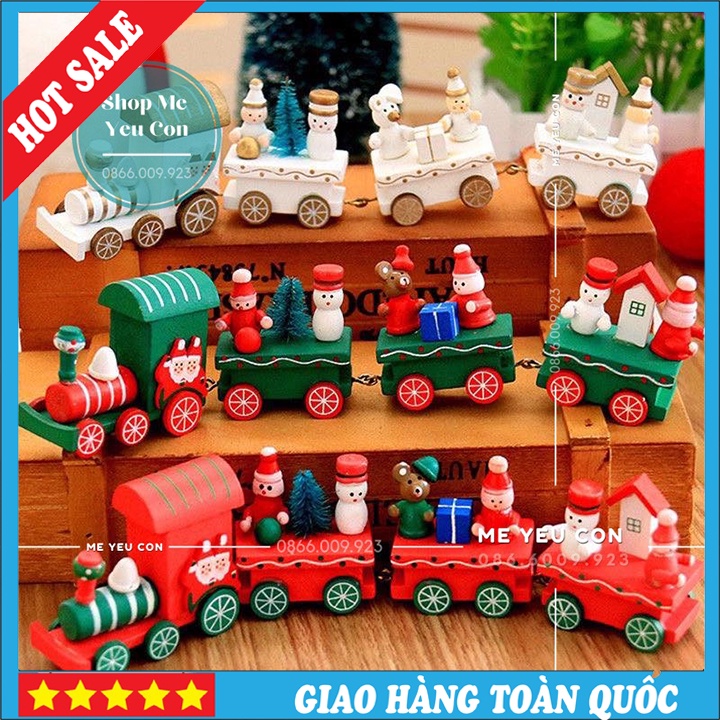 Đoàn Tàu Gỗ, Cây Thông Trang Trí Noel Siêu Đẹp Và Ấm Áp MERRY CHRISTMAS