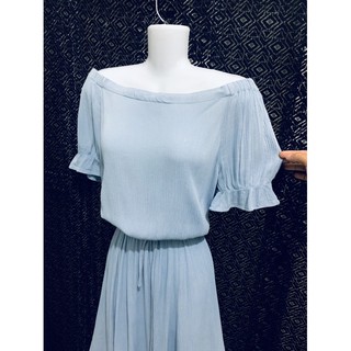 Đầm bẹt vai tay phồng