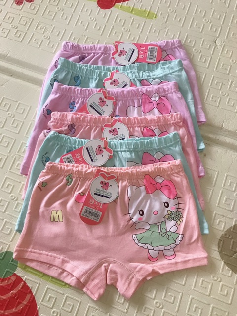 Set 10 quần chip đùi/Quần đùi bé gái Quảng Châu cao cấp vải cotton siêu mát, dễ thương